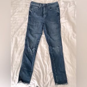 We The Free High-Rise Distressed Skinny Jeans - sz 29